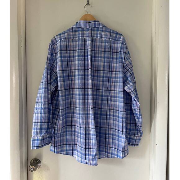 Lauren Ralph Lauren Men's 3XL 34/35 Button Down Shirt Blue - Picture 3 of 6